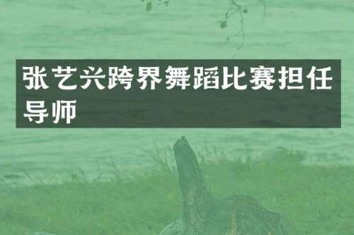 张艺兴跨界舞蹈比赛担任导师