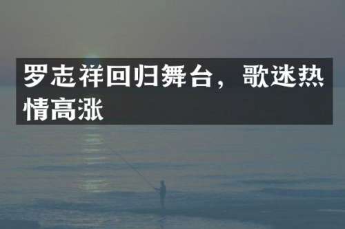 罗志祥回归舞台，歌迷热情高涨