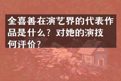 金喜善在演艺界的代表作品是什么？对她的演技有何评价？