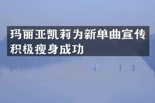 玛丽亚凯莉为新单曲宣传积极成功