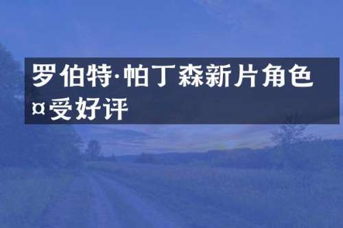罗伯特·帕丁森新片角色备受好评