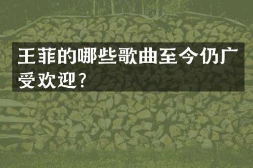 王菲的哪些歌曲至今仍广受欢迎？