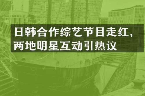 日韩合作综艺节目走红，两地明星互动引热议