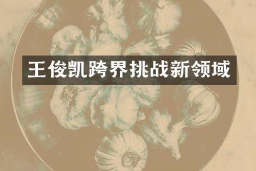 王俊凯跨界挑战新领域