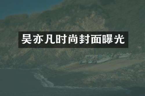 吴亦凡时尚封面曝光