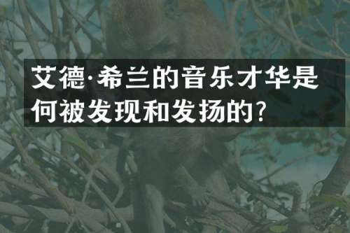 艾德·希兰的音乐才华是如何被发现和发扬的？