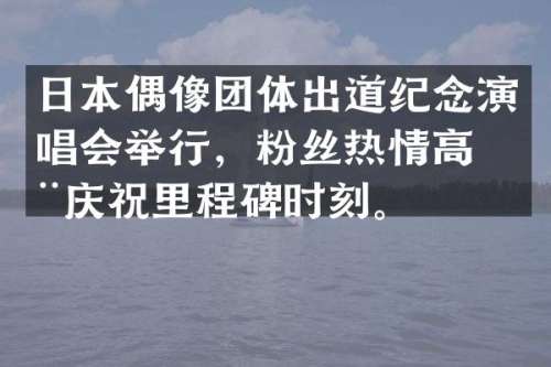 日本偶像团体出道纪念演唱会举行，粉丝热情高涨庆祝里程碑时刻。