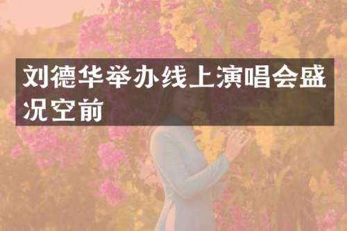刘德华举办线上演唱会盛况空前