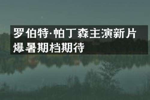 罗伯特·帕丁森主演新片暑期档期待