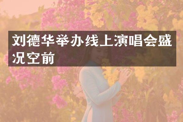刘德华举办线上演唱会盛况空前