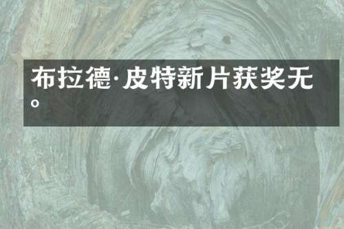 布拉德·皮特新片无数
