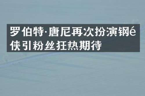 罗伯特·唐尼再次扮演钢铁侠引粉丝狂热期待