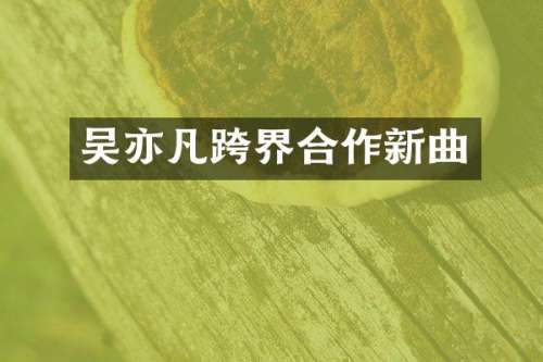 吴亦凡跨界合作新曲