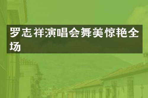 罗志祥演唱会舞美惊艳全场