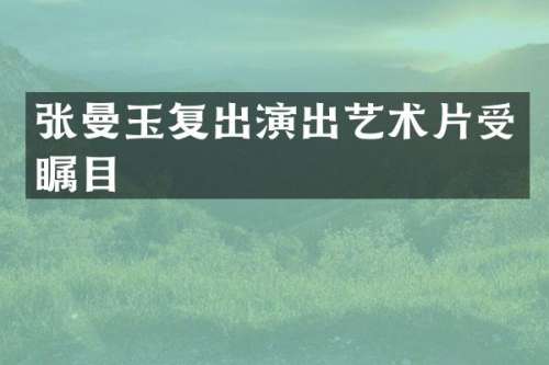 张曼玉复出演出艺术片受瞩目