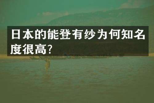 日本的能登有纱为何知名度很高？