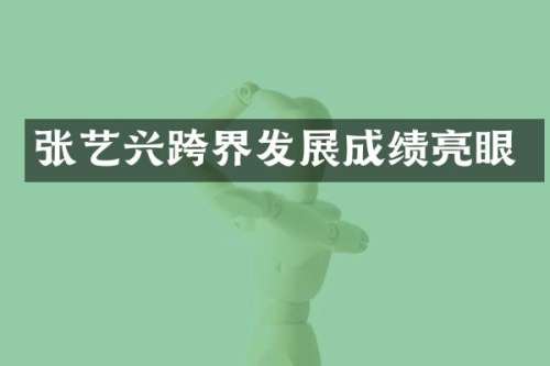 张艺兴跨界发展成绩亮眼
