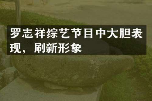 罗志祥综艺节目中大胆表现，刷新形象