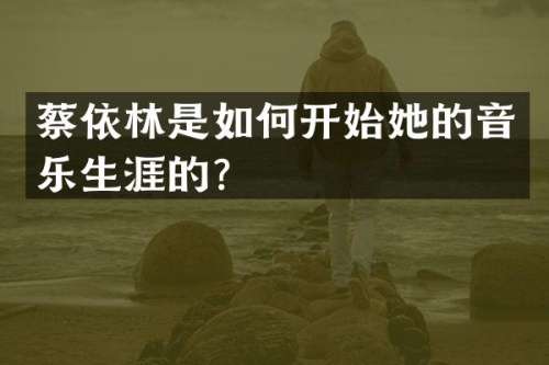 蔡依林是如何开始她的音乐生涯的？