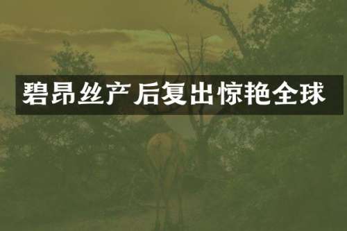 碧昂丝产后复出惊艳全球