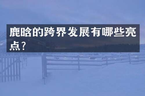 鹿晗的跨界发展有哪些亮点？