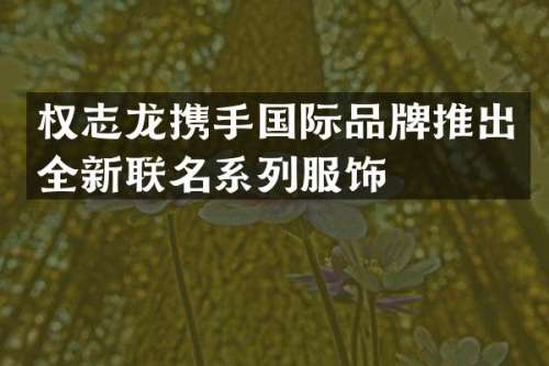 携手国际品牌推出全新联名系列服饰