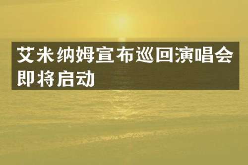 艾米纳姆宣布巡回演唱会即将启动