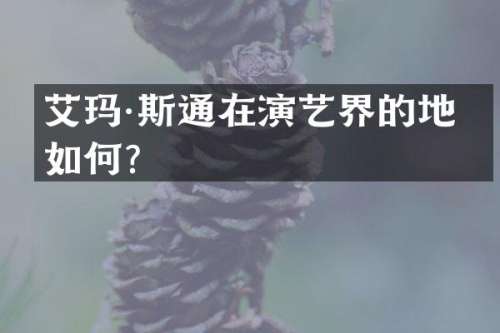 艾玛·斯通在演艺界的地位如何？