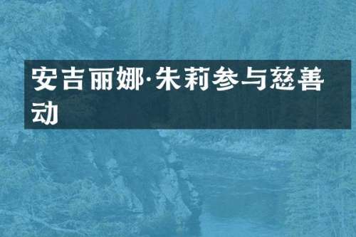 安吉丽娜·朱莉参与慈善活动