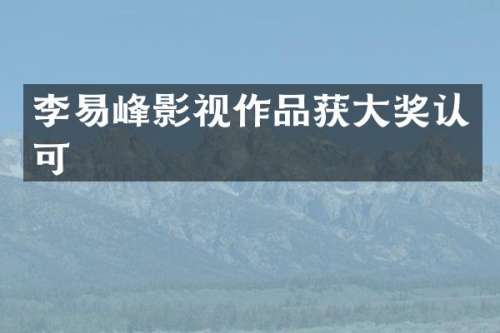 李易峰影视作品获大奖认可