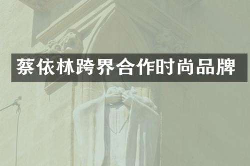 蔡依林跨界合作时尚品牌
