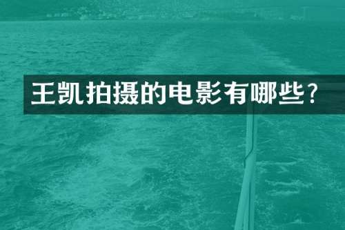 王凯拍摄的电影有哪些？