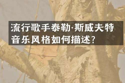 流行歌手泰勒·斯威夫特的音乐风格如何描述？