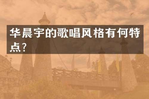 华晨宇的歌唱风格有何特点？