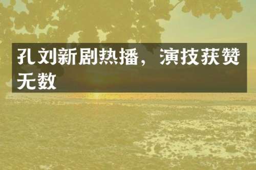 孔刘新剧热播，演技获赞无数