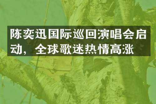 陈奕迅国际巡回演唱会启动，全球歌迷热情高涨