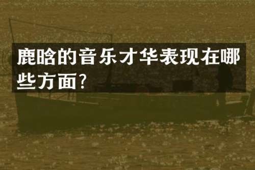 鹿晗的音乐才华表现在哪些方面？