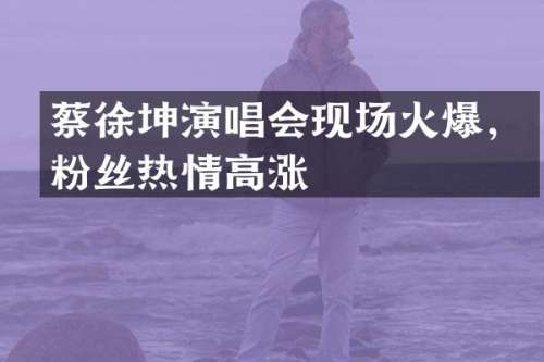 蔡徐坤演唱会现场火爆，粉丝热情高涨