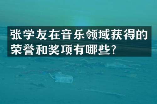 张学友在音乐领域获得的荣誉和奖项有哪些？