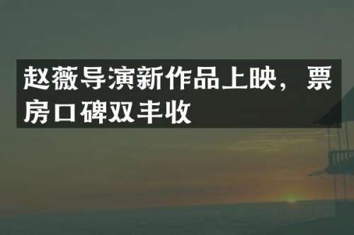 赵薇导演新作品上映，票房口碑双丰收