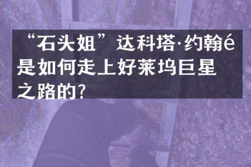 “石头姐”达科塔·约翰逊是如何走上好莱坞巨星之路的？