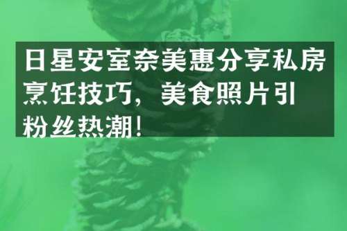 日星安室惠分享私房烹饪技巧，美食照片引发粉丝热潮！