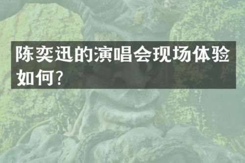 陈奕迅的演唱会现场体验如何？