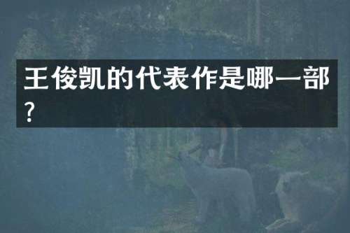 王俊凯的代表作是哪一部？