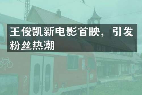 王俊凯新电影首映，引发粉丝热潮