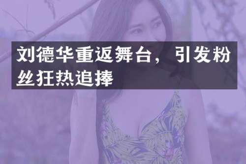 刘德华重返舞台，引发粉丝狂热追捧