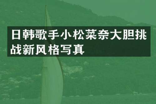 日韩歌手小松菜奈大胆挑战新风格写真