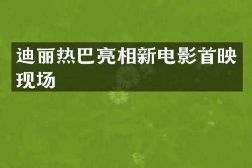迪丽热巴亮相新电影首映现场