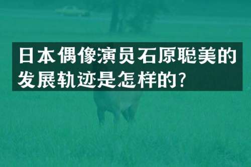 日本偶像演员石原聪美的发展轨迹是怎样的？