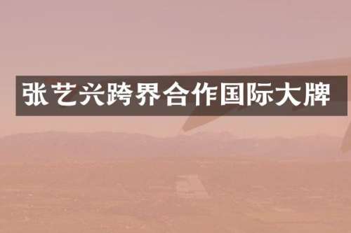 张艺兴跨界合作国际大牌